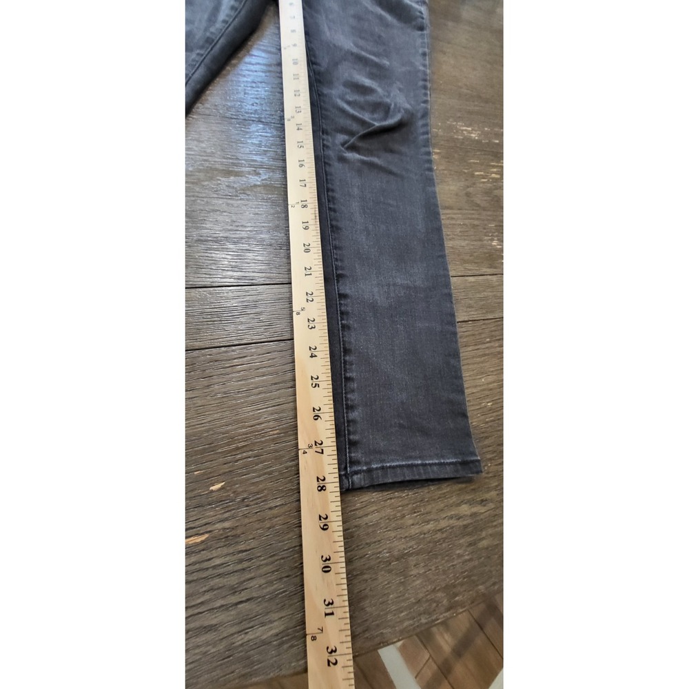 Seven7 Jeans Womens 6 Black Mid Rise Skinny Super Stretch Soft Denim Pants - Picture 5 of 10